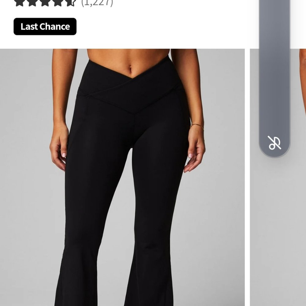 Fabletics High Waisted Crossover Flare